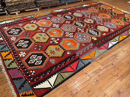Anatolian Large Kilim Rug Cappadocia Rug Collection