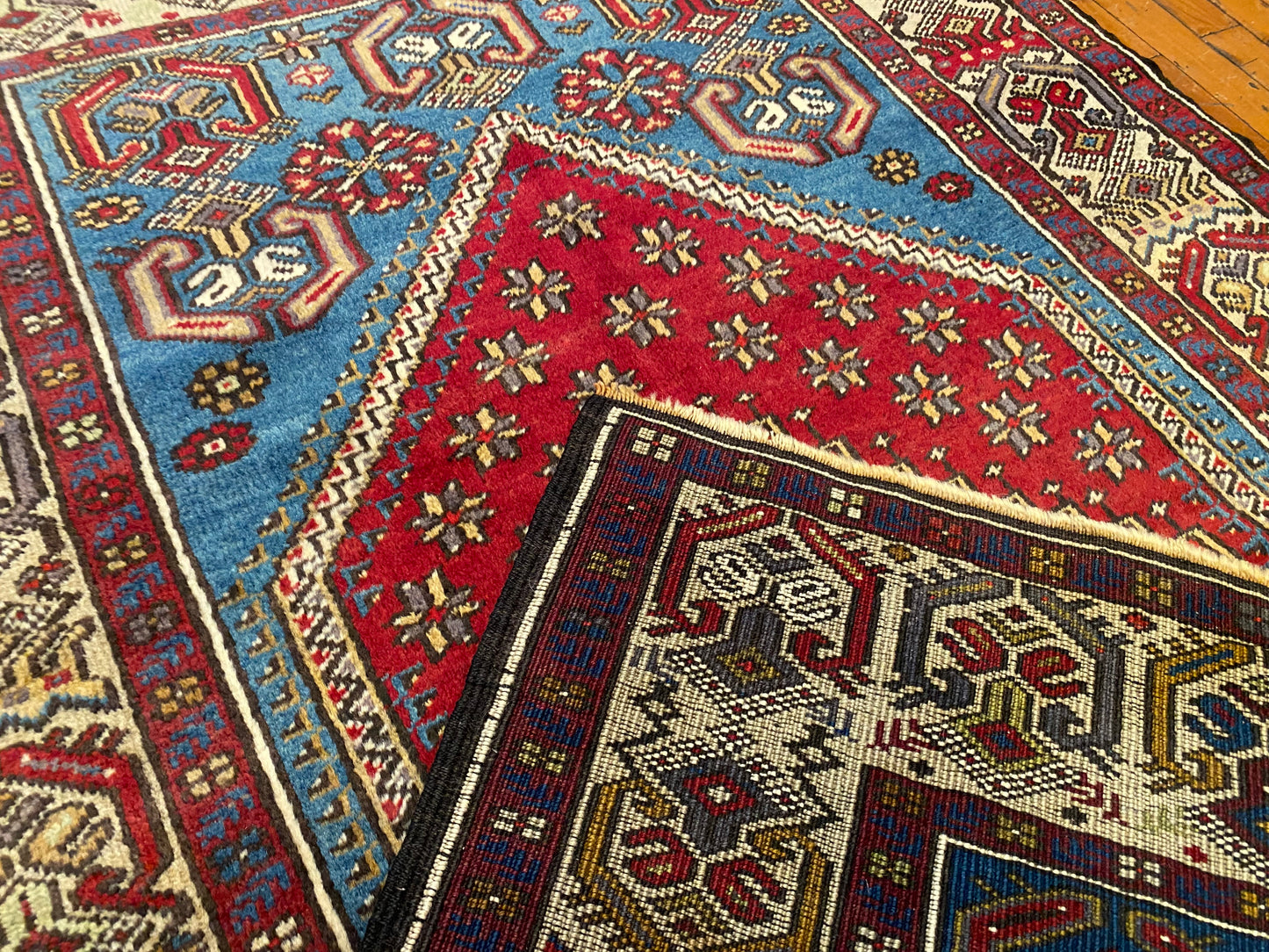 Turkish Wool Rug from Cappadocia ,Yahyali Pattern  ,Double Knotted, Natural Dyes