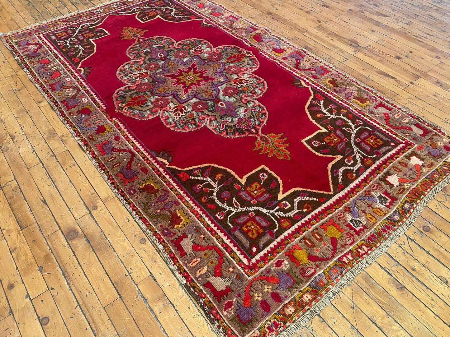 Anatolian Red Turkish Rug Cappadocia Rug Collection