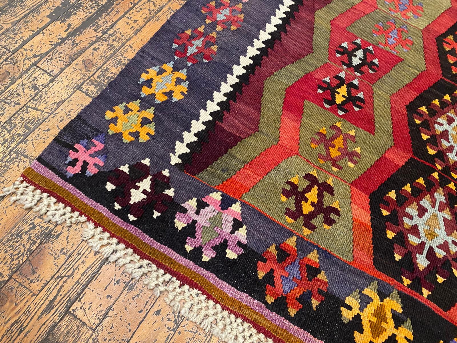 Tribal Area Handmade Turkish Kilim ,Wall Hanging Kilim Cappadocia Rug Collection