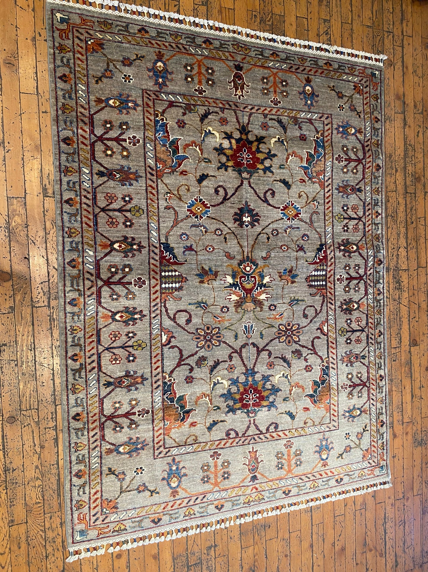Floral Area Handmade Rug 4x6 ft - Premium Carpet Cappadocia Rug Collection