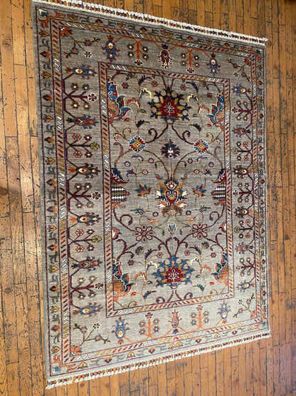 Floral Area Handmade Rug 4x6 ft - Premium Carpet Cappadocia Rug Collection