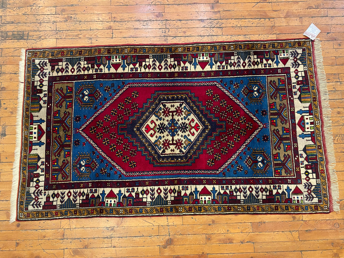 Handmade Cappadocia Rug, Authentic Yahyali Design from Central Anatolia 3x5ft