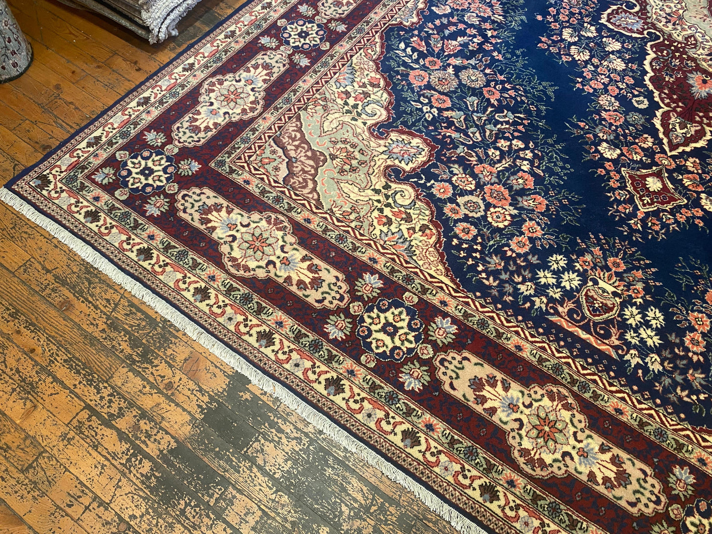 Medallion Saloon Area Rug 6x12 ft - Handwoven Turkish Kilim Runner