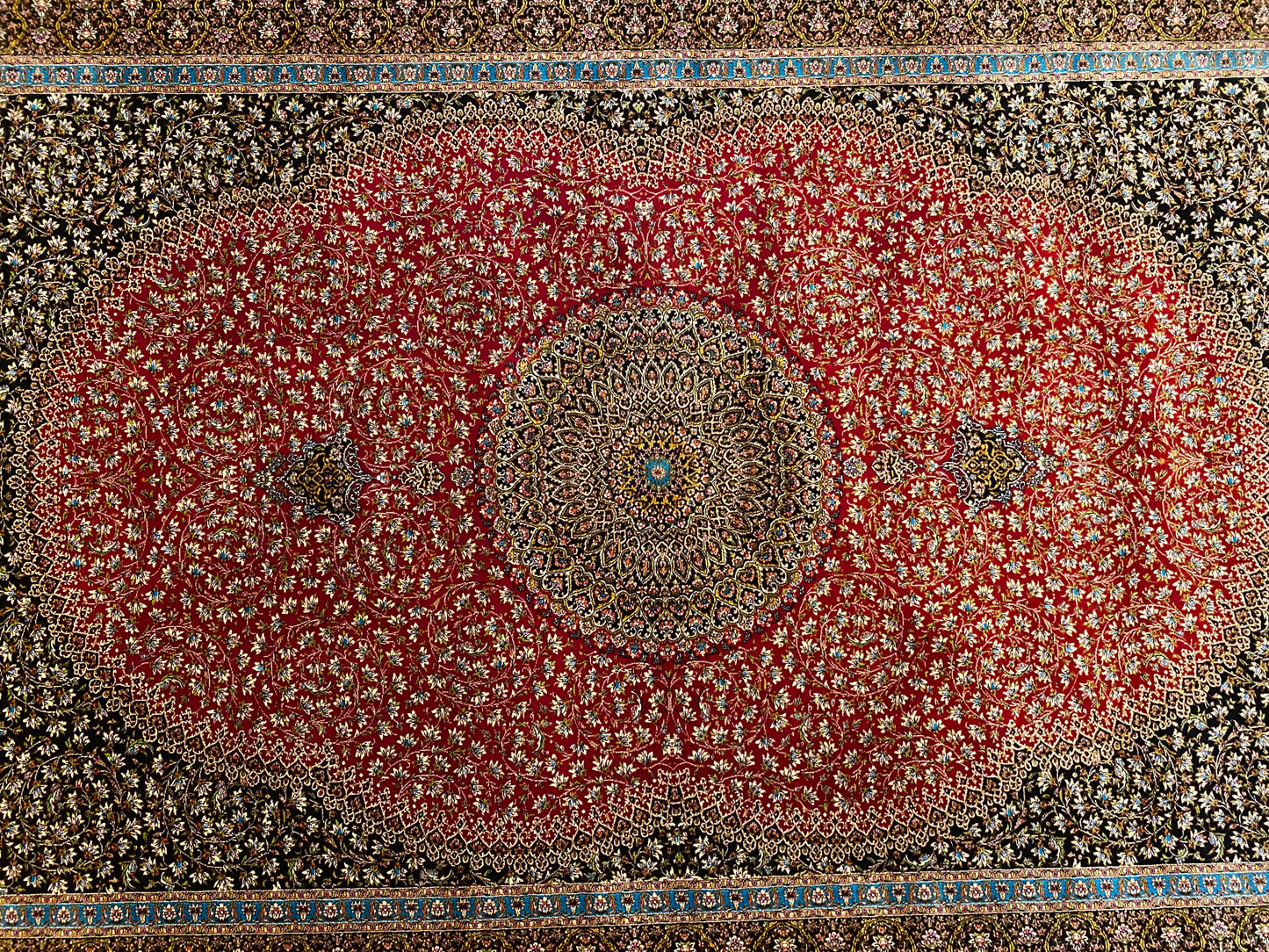 Luxury Turkish Red Silk Rug - Premium Rug 3'2"x4'9" (100x150cm) Cappadocia Rug Collection