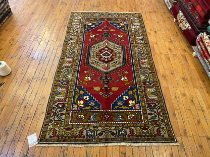 Authentic Yahyali Rug – Handwoven Rug, 100% Wool, Cappadocia Collection 4x7ft