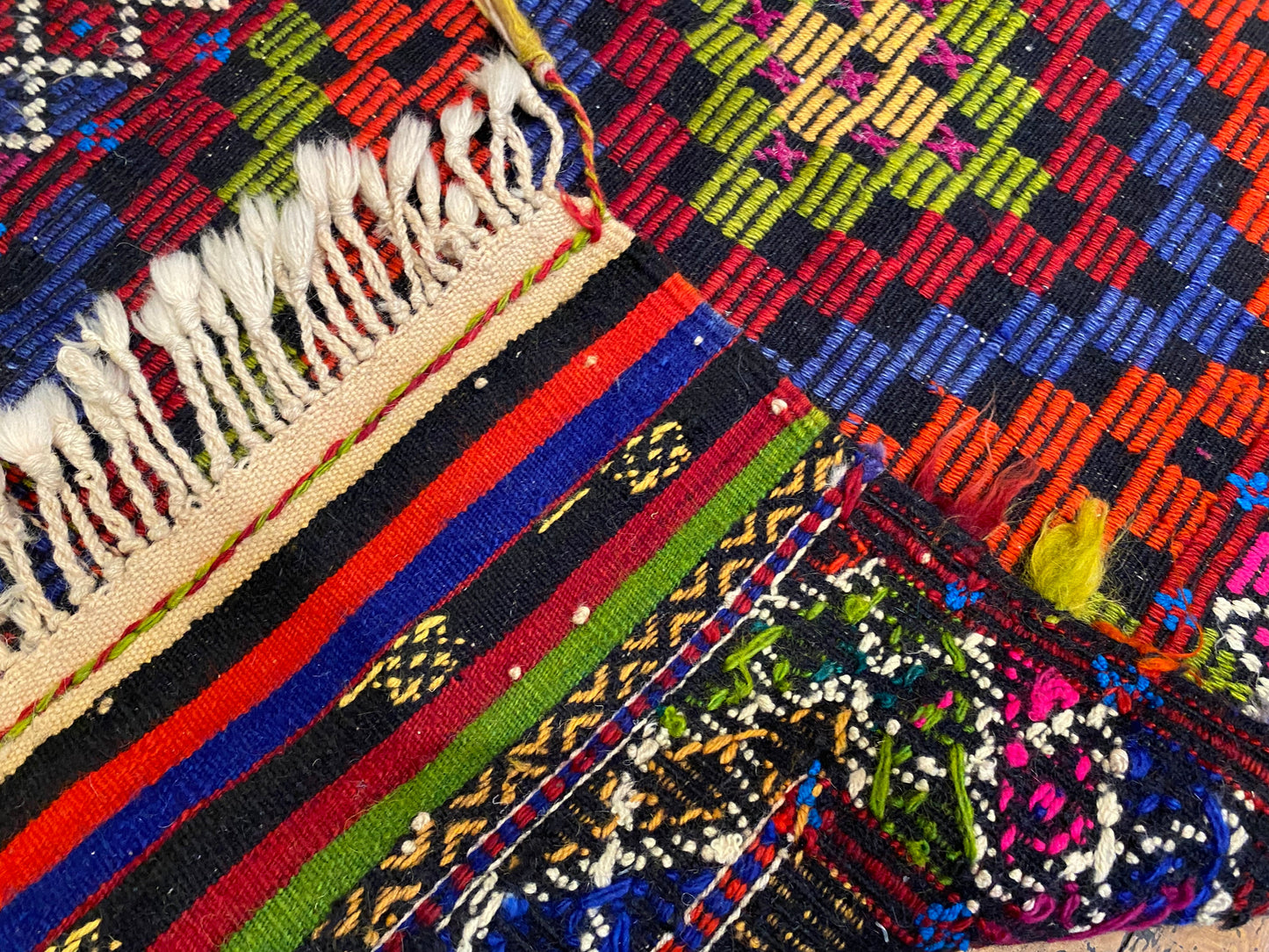 Small Anatolian Turkish Cicim kilim 2”x4” Cappadocia Rug Collection