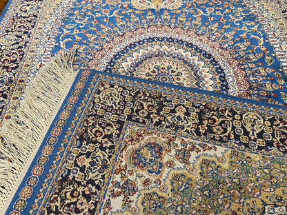 Medallion Traditional Turkish Silk Rug 3x5 ft - Hereke Quality Cappadocia Rug Collection