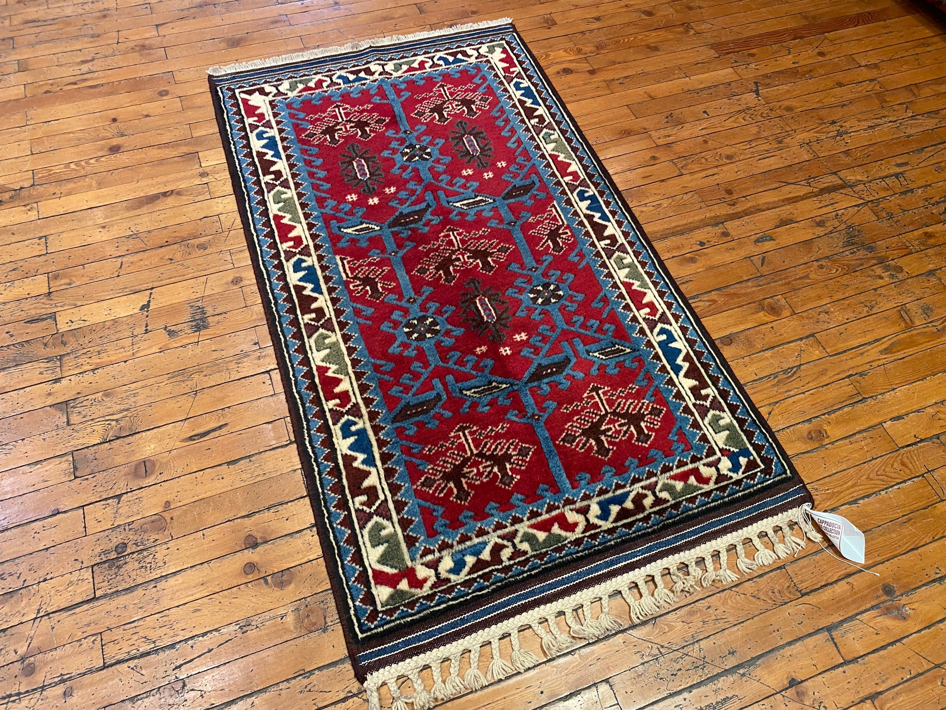 Anatolian Turkish Handmade Rug 2’8”x4’9” Cappadocia Rug Collection