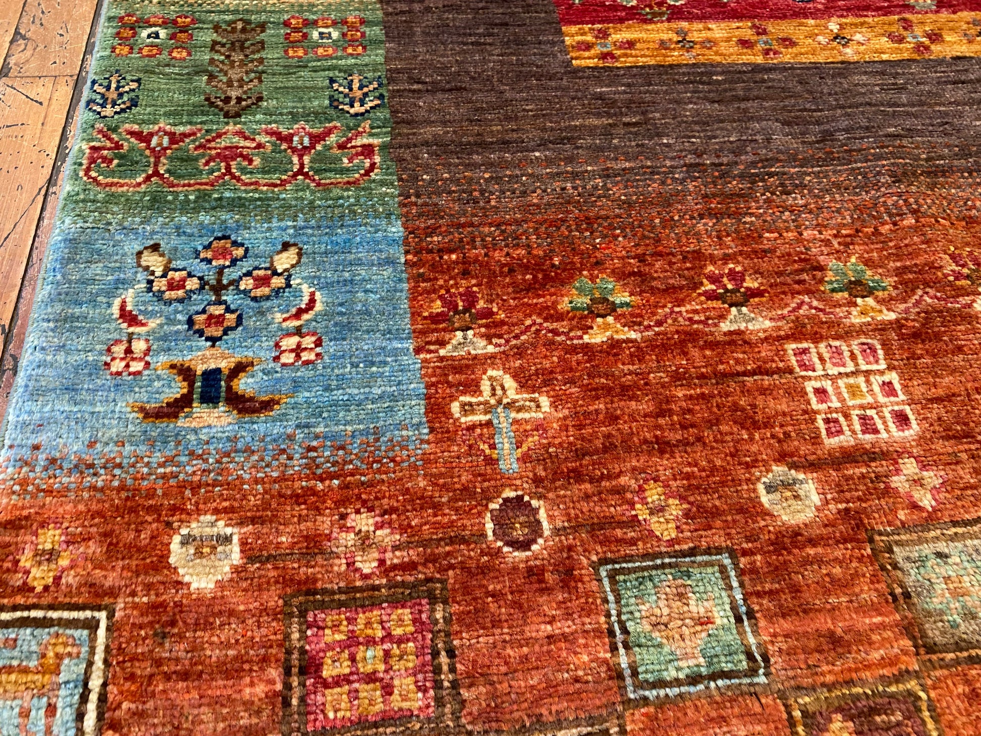 Tribal Gabbeh Handmade Wool Rug 5x7 ft Cappadocia Rug Collection