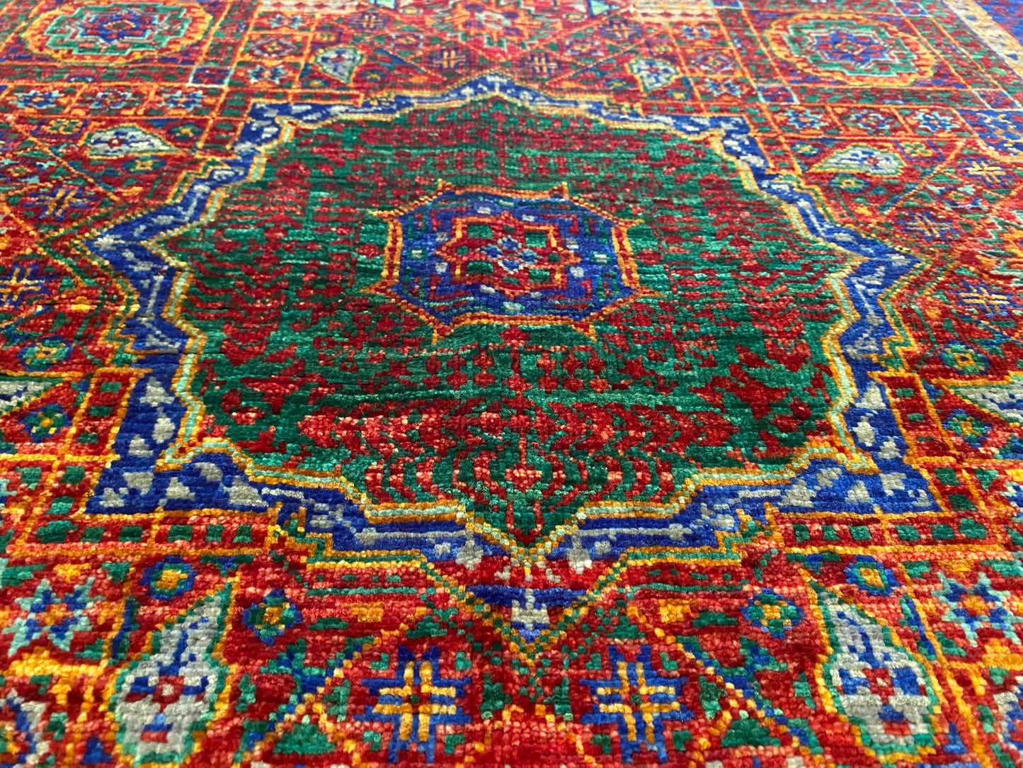 Luxury Design Mamluk Rug 4x6 ft | Handwoven Wool Carpet | Premium Oriental Rug Cappadocia Rug Collection