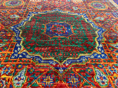 Luxury Design Mamluk Rug 4x6 ft | Handwoven Wool Carpet | Premium Oriental Rug Cappadocia Rug Collection
