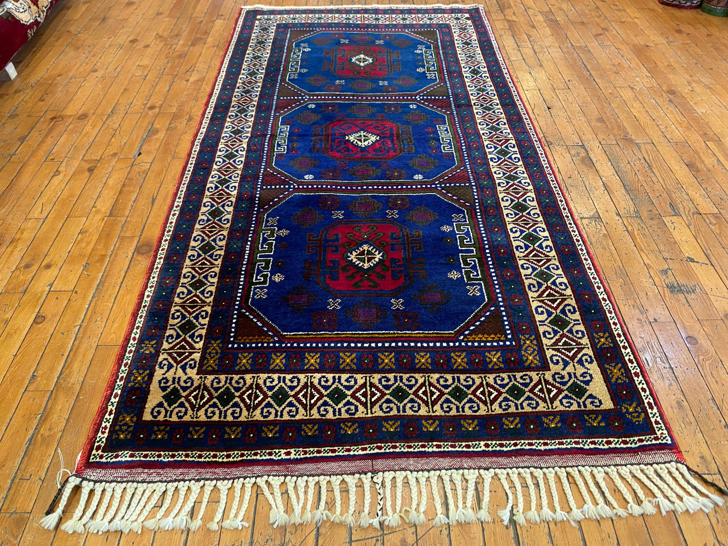 Cappadocia Taspinar Handmade Turkish Rug 4x7ft - Authentic Wool Area Carpet Cappadocia Rug Collection