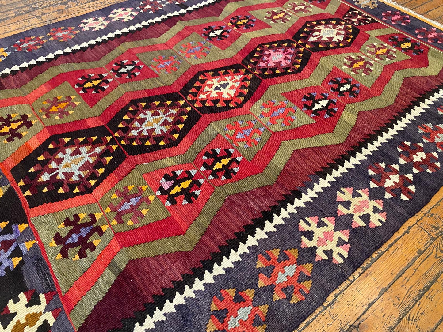 Tribal Area Handmade Turkish Kilim ,Wall Hanging Kilim Cappadocia Rug Collection