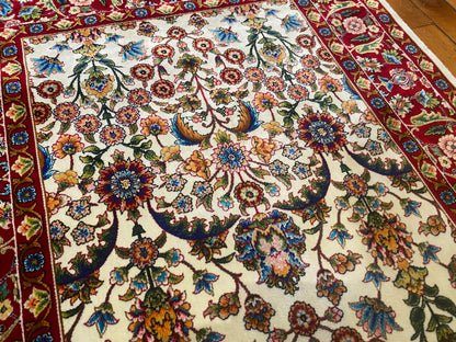 Hereke Silk Runner Rug 2x6 ft - Turkish Hallway Carpet ADN Cappadocia Rug Collection