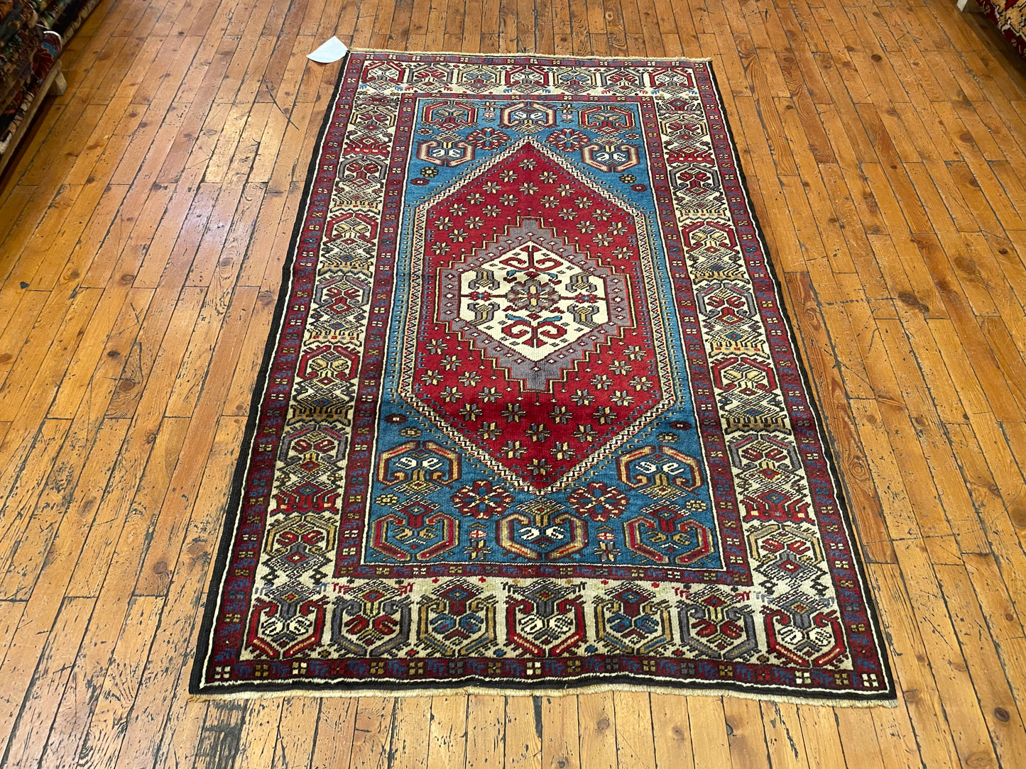 Turkish Wool Rug from Cappadocia ,Yahyali Pattern  ,Double Knotted, Natural Dyes