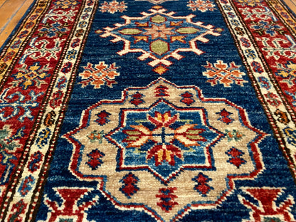 Blue Hallway Handmade Rug 2”x6’5” ADN Cappadocia Rug Collection