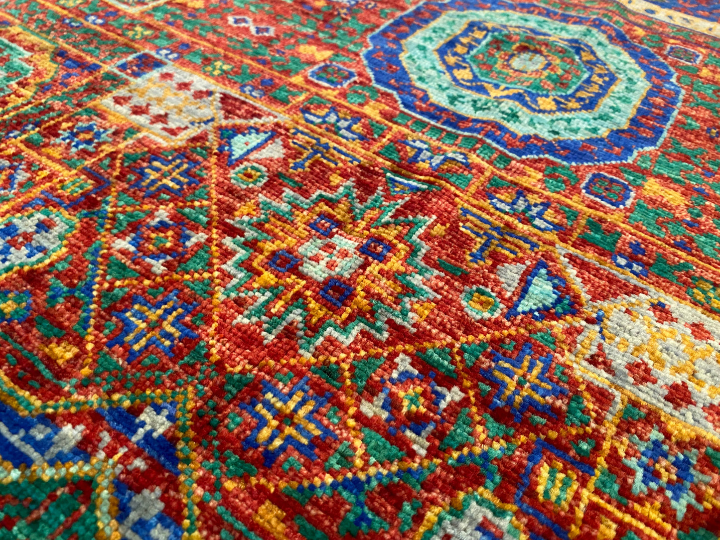Luxury Design Mamluk Rug 4x6 ft | Handwoven Wool Carpet | Premium Oriental Rug Cappadocia Rug Collection