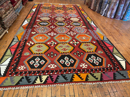 Anatolian Large Kilim Rug Cappadocia Rug Collection