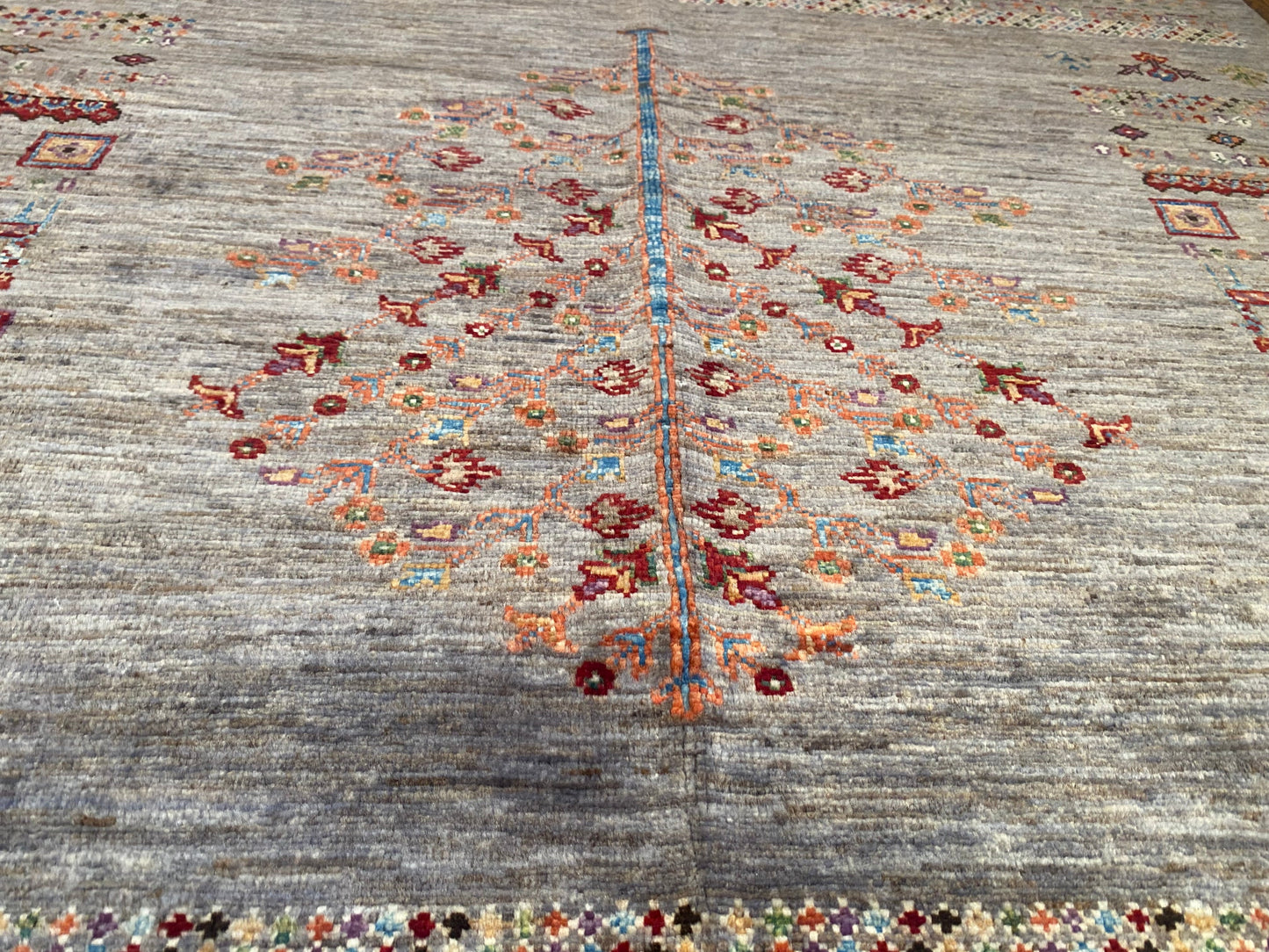 Gabbeh Rug 4x6 ft - Handwoven Wool Tribal Carpet 127x186cm Cappadocia Rug Collection