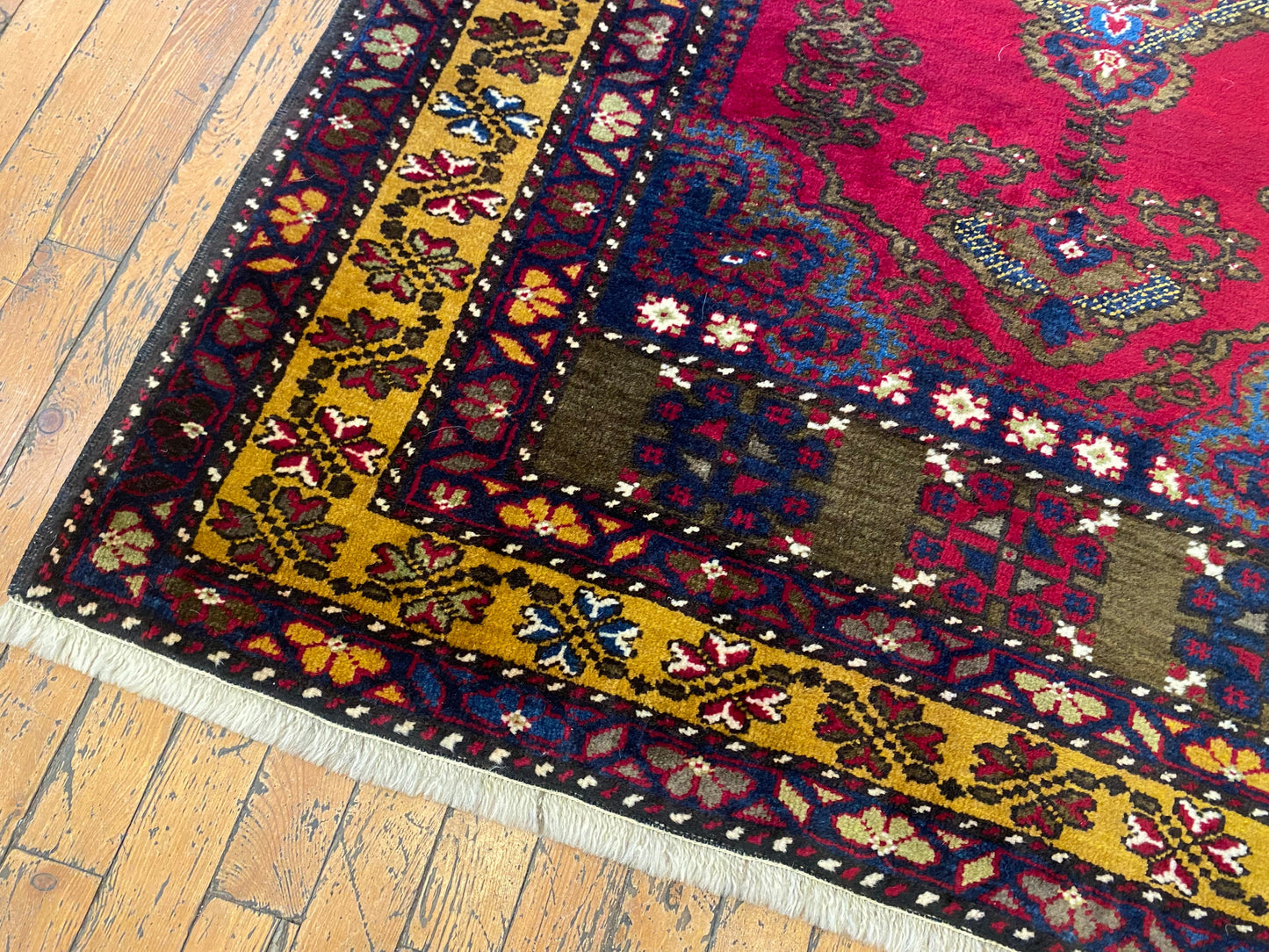 Cappadocia Yahyali Anatolian Turkish Rug 4x6 ft - Handwoven Vintage Wool Carpet Cappadocia Rug Collection