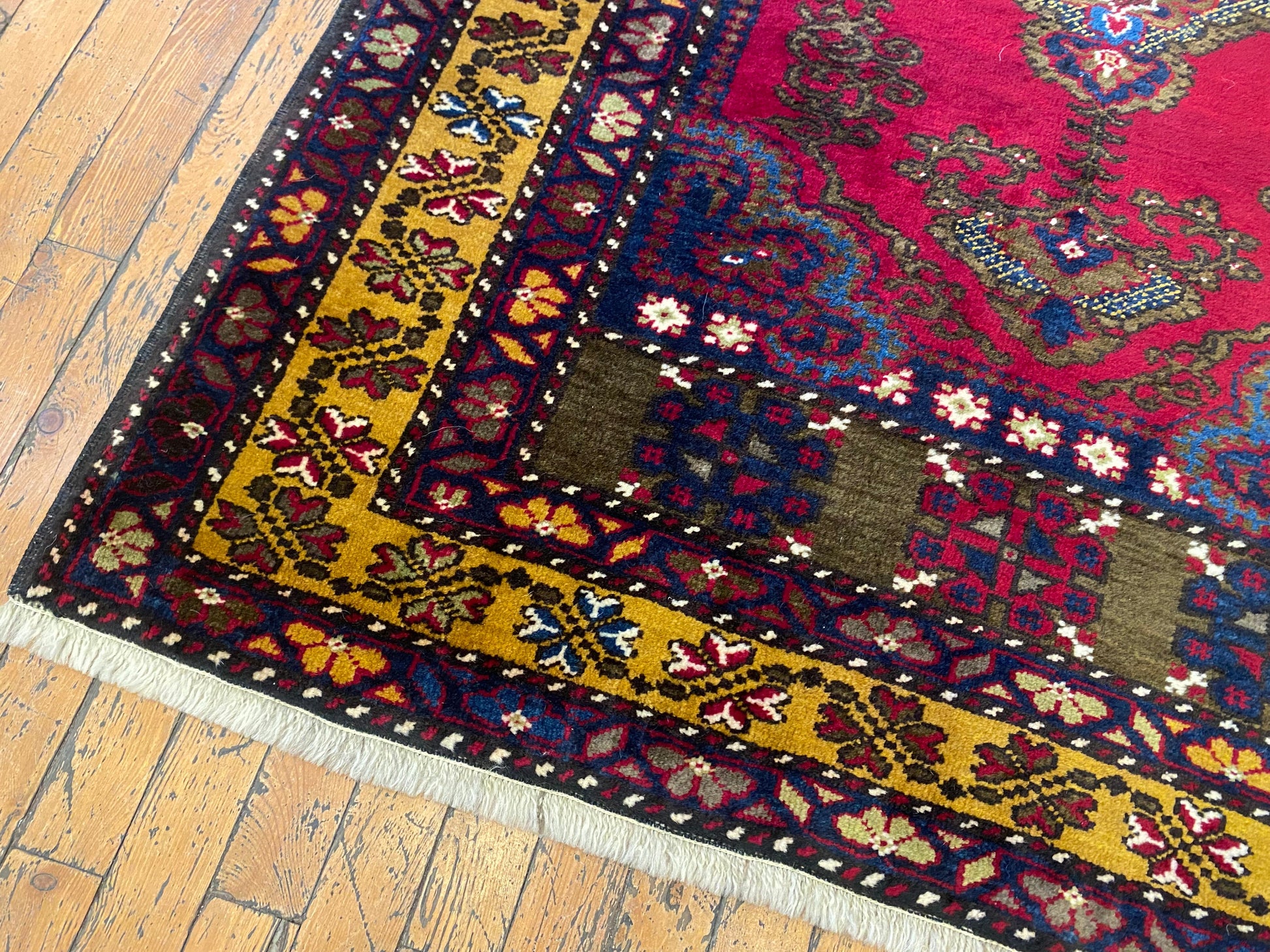 Cappadocia Yahyali Anatolian Turkish Rug 4x6 ft - Handwoven Vintage Wool Carpet Cappadocia Rug Collection