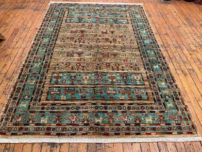 Handmade Turkish Carpet 4x6 (125x180cm) - Authentic Anatolian Rug Cappadocia Rug Collection