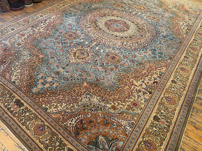 Medallion Design Handmade Turkish Area Carpet Cappadocia Rug Collection