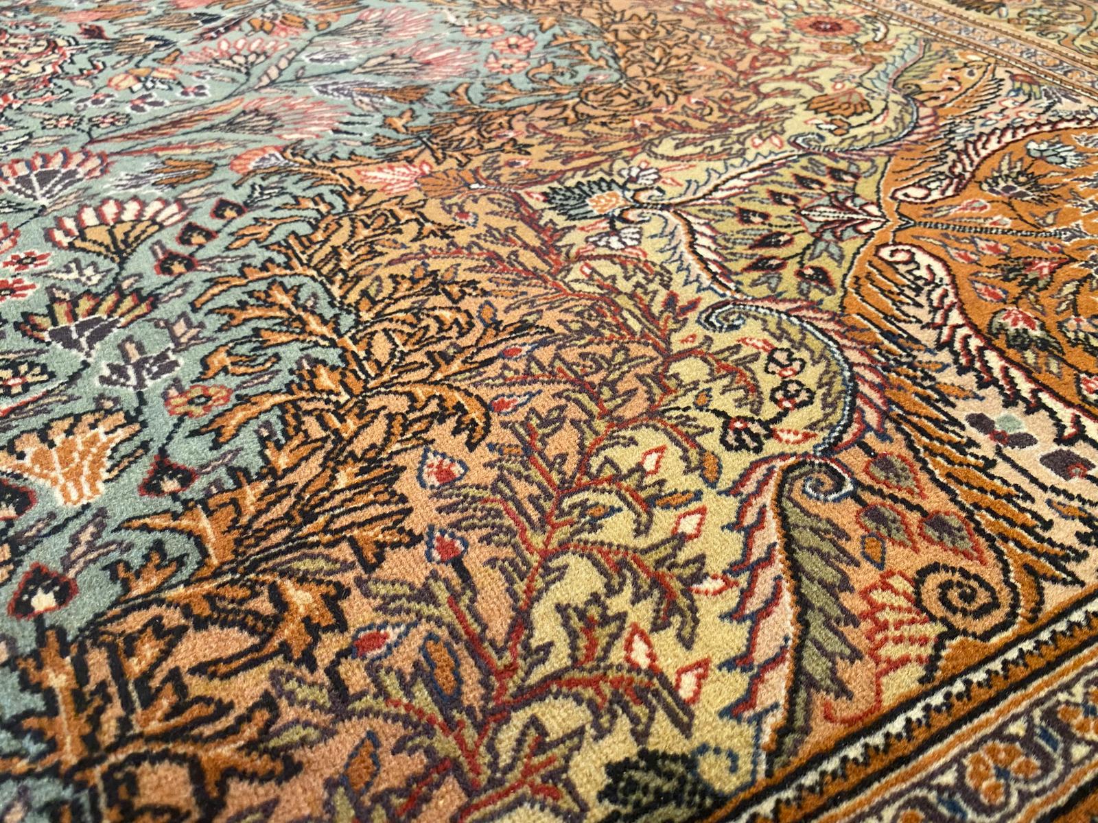 Medallion Design Handmade Turkish Area Carpet Cappadocia Rug Collection