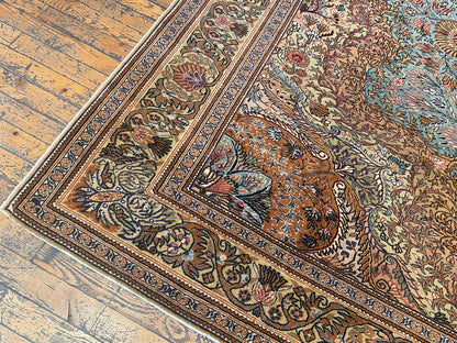 Medallion Design Handmade Turkish Area Carpet Cappadocia Rug Collection