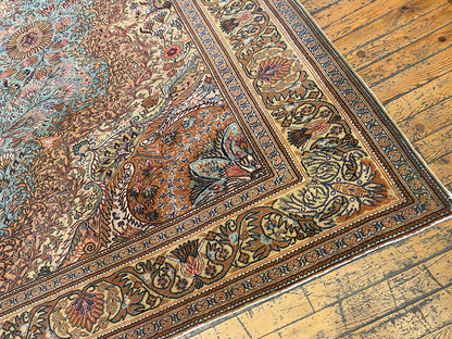 Medallion Design Handmade Turkish Area Carpet Cappadocia Rug Collection