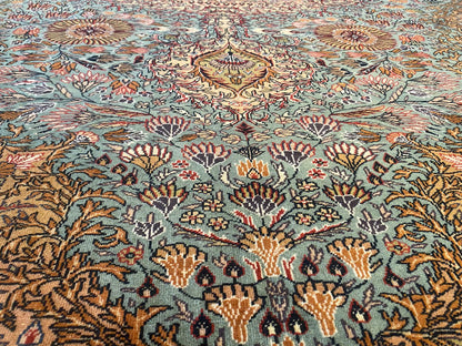 Medallion Design Handmade Turkish Area Carpet Cappadocia Rug Collection