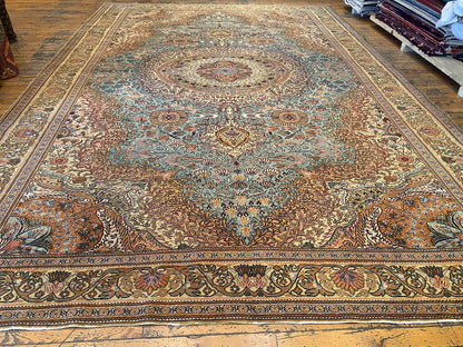 Medallion Design Handmade Turkish Area Carpet Cappadocia Rug Collection