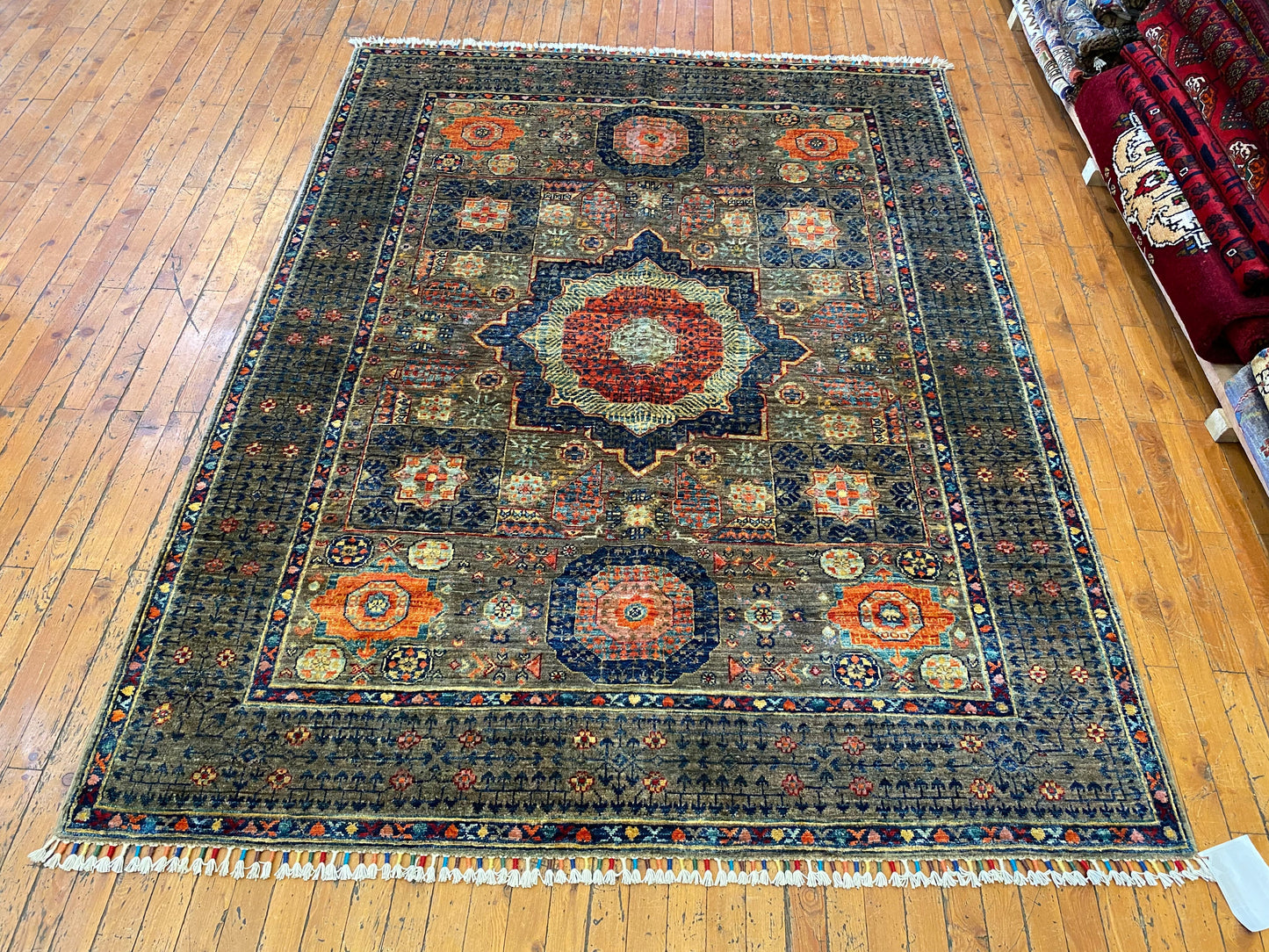 5x7ft Oriental Intricate Pattern Handmade Rug (150x210cm) - Turkish Wool Carpet Cappadocia Rug Collection