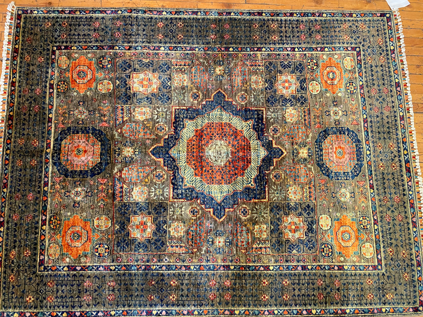 5x7ft Oriental Intricate Pattern Handmade Rug (150x210cm) - Turkish Wool Carpet Cappadocia Rug Collection