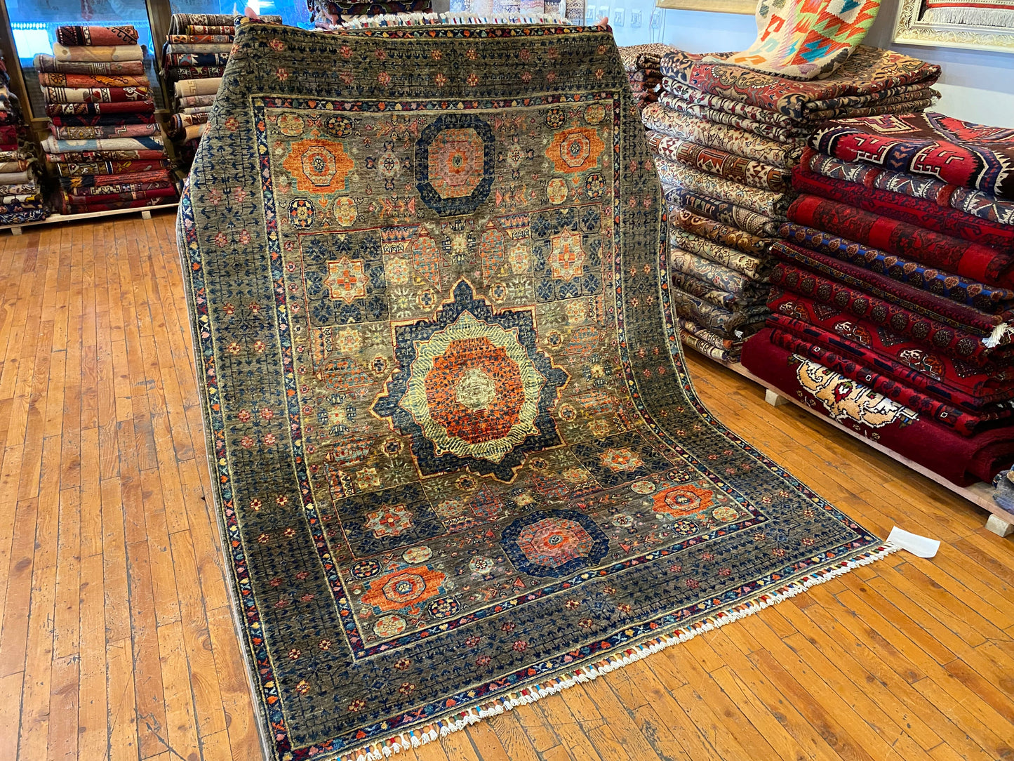 5x7ft Oriental Intricate Pattern Handmade Rug (150x210cm) - Turkish Wool Carpet Cappadocia Rug Collection