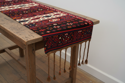 Anatolian Kilim on Table - Original Unchanged
