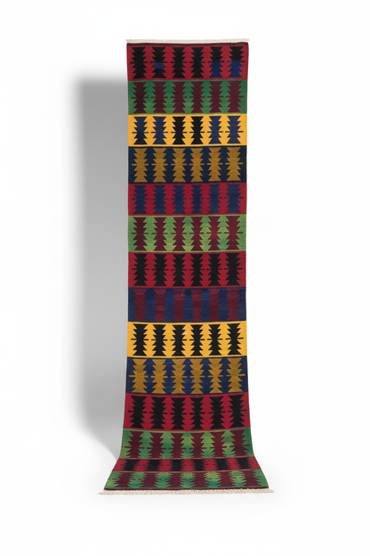 Anatolian Kilim Rug - White Background