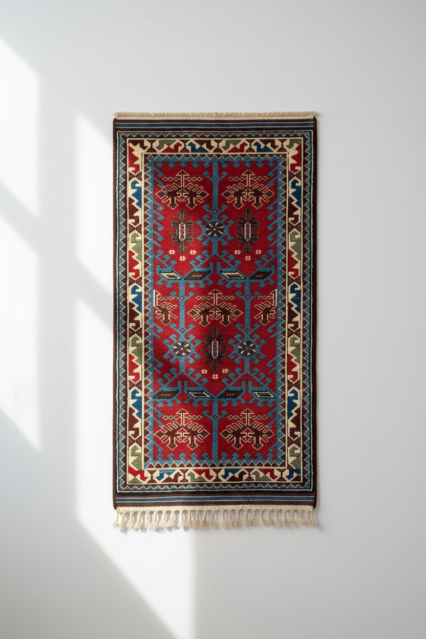 Anatolian Turkish Handmade Rug - Beyaz Arka Plan