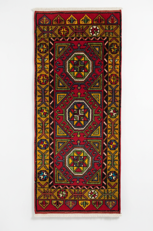 Antique Small Turkish Rug - Asılı Görsel