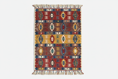 Asılı halı - beyaz arka plan gölgeli