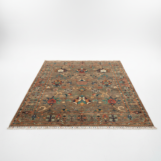 Brownish Handmade Carpet - orijinal korunmuş beyaz arka plan