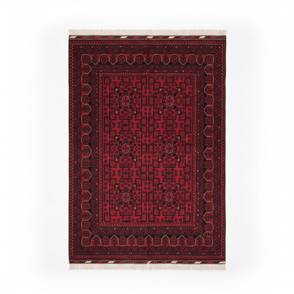 Burgundy Area Rug - beyaz arka plan yeni