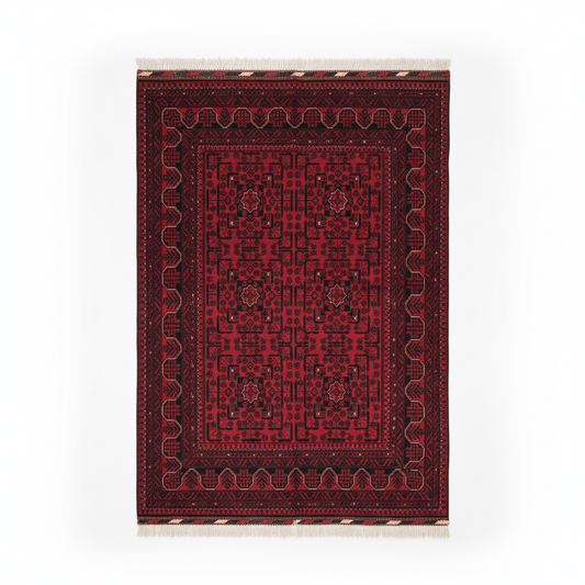 Burgundy Area Rug - beyaz arka plan yeni