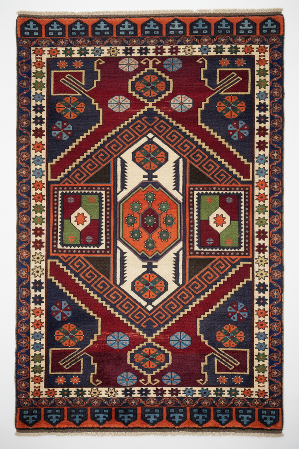 Cappadocia Antique Area Rug 4x8 ft - Handmade Turkish Vintage Rug
