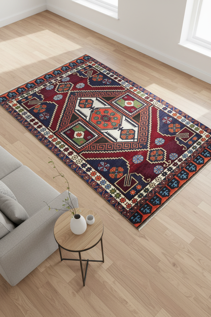 Cappadocia Antique Area Rug - Oturma Odası Kuşbakışı