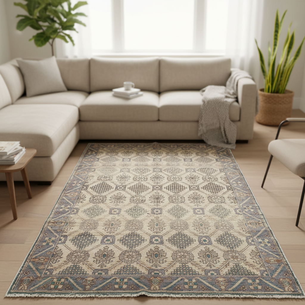 Cappadocia Handwoven Wool Rug 4x6ft | Traditional Turkish Carpet ...