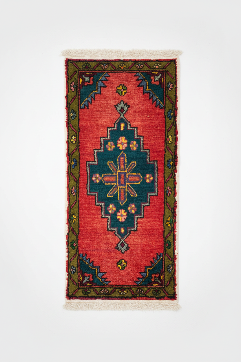 Cappadocia rug 2x4 - Beyaz arka planda asılı