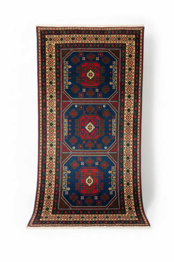 Cappadocia Taspinar Handmade Turkish Rug 4x7ft - Authentic Wool Area Carpet