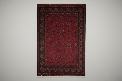 Classic Burgundy Rug - beyaz arka plan